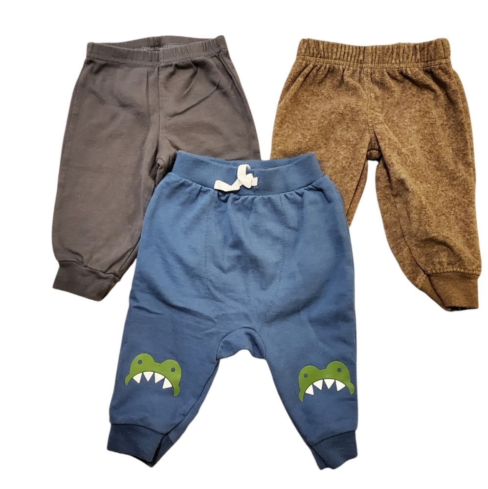 Set of 3 baby pants 3-6 months